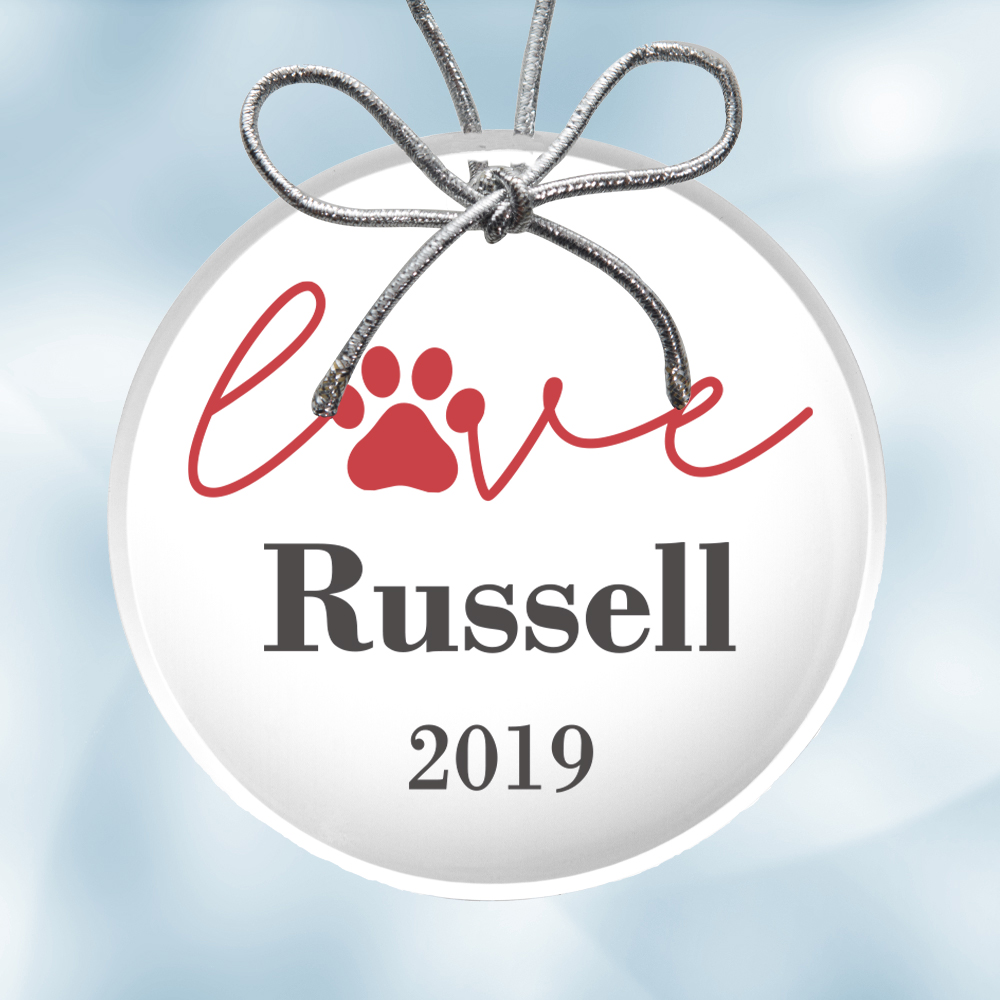 Pre-Designed  Ornament- Dog Paw